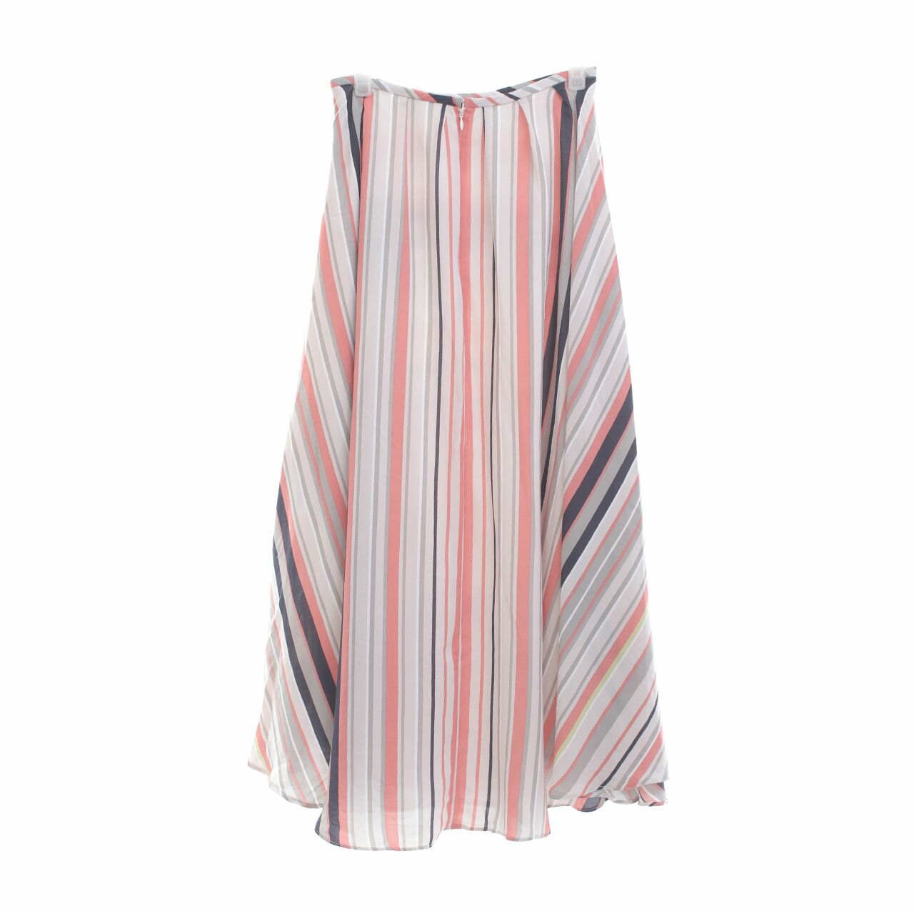 Allea Itang Yunasz Pink Stripes Maxi Skirt