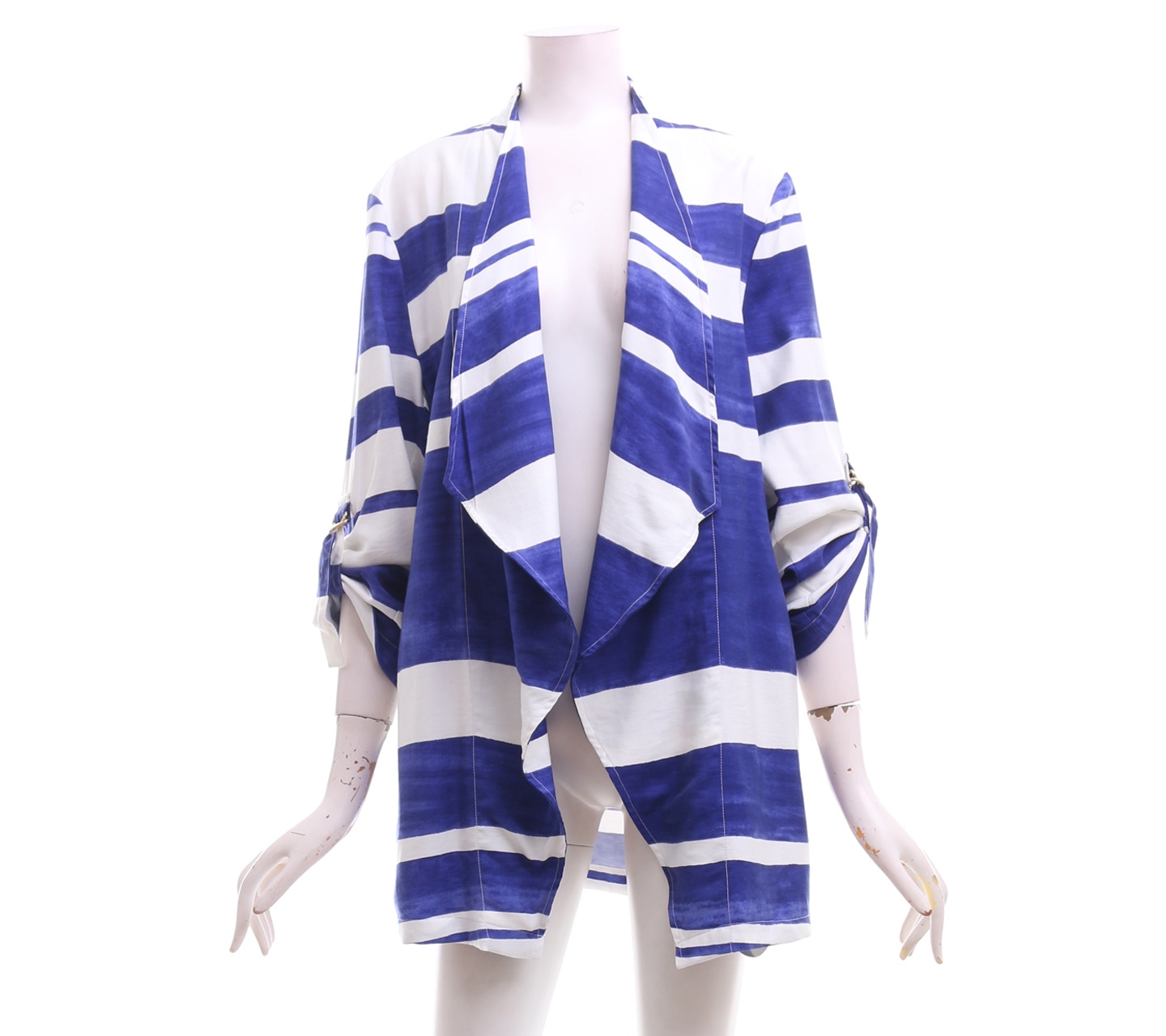 Anokhi Blue & White Striped Outerwear