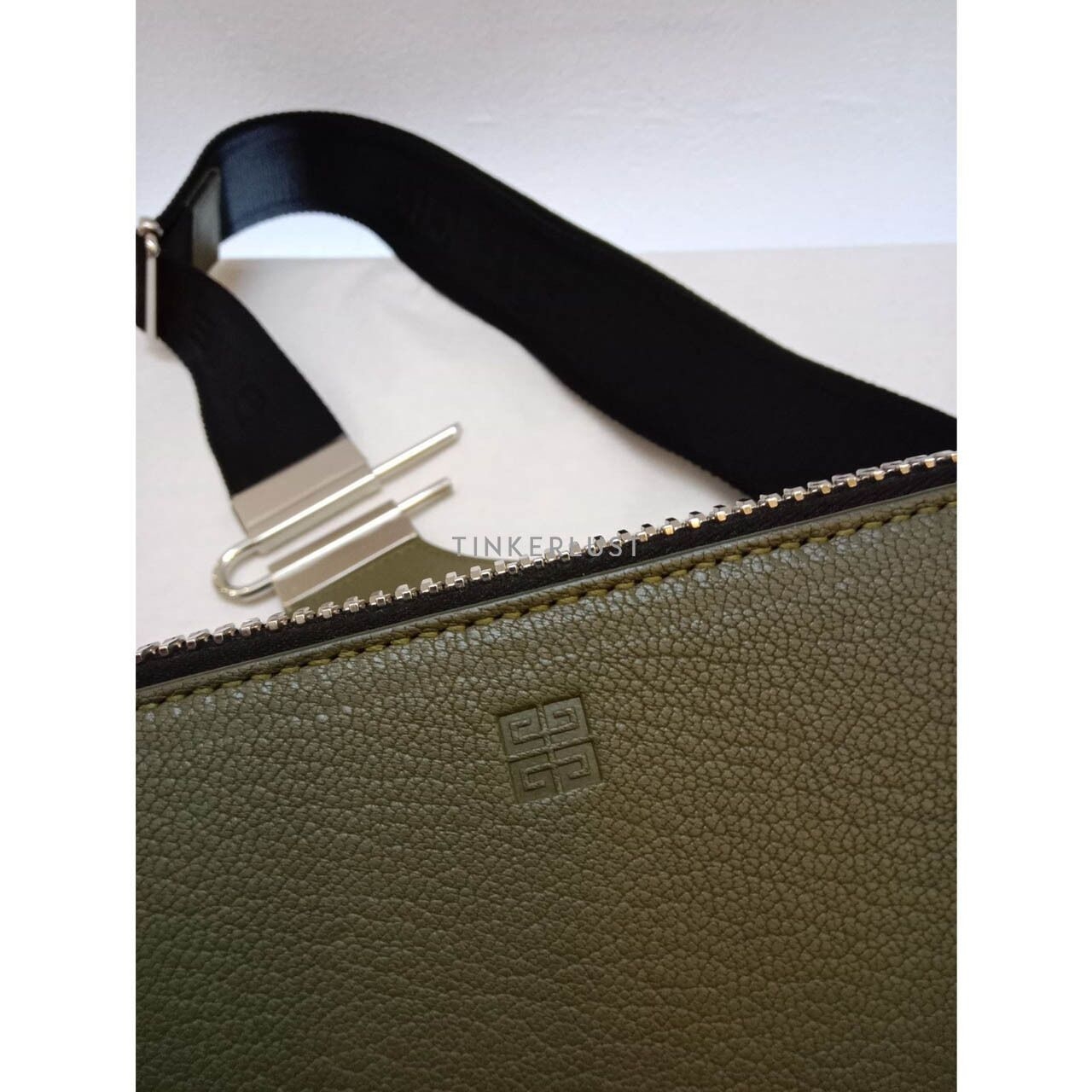 Givenchy Antigona U Bumbag Vert Olive Grained Calfskin 2021 Sling Bag