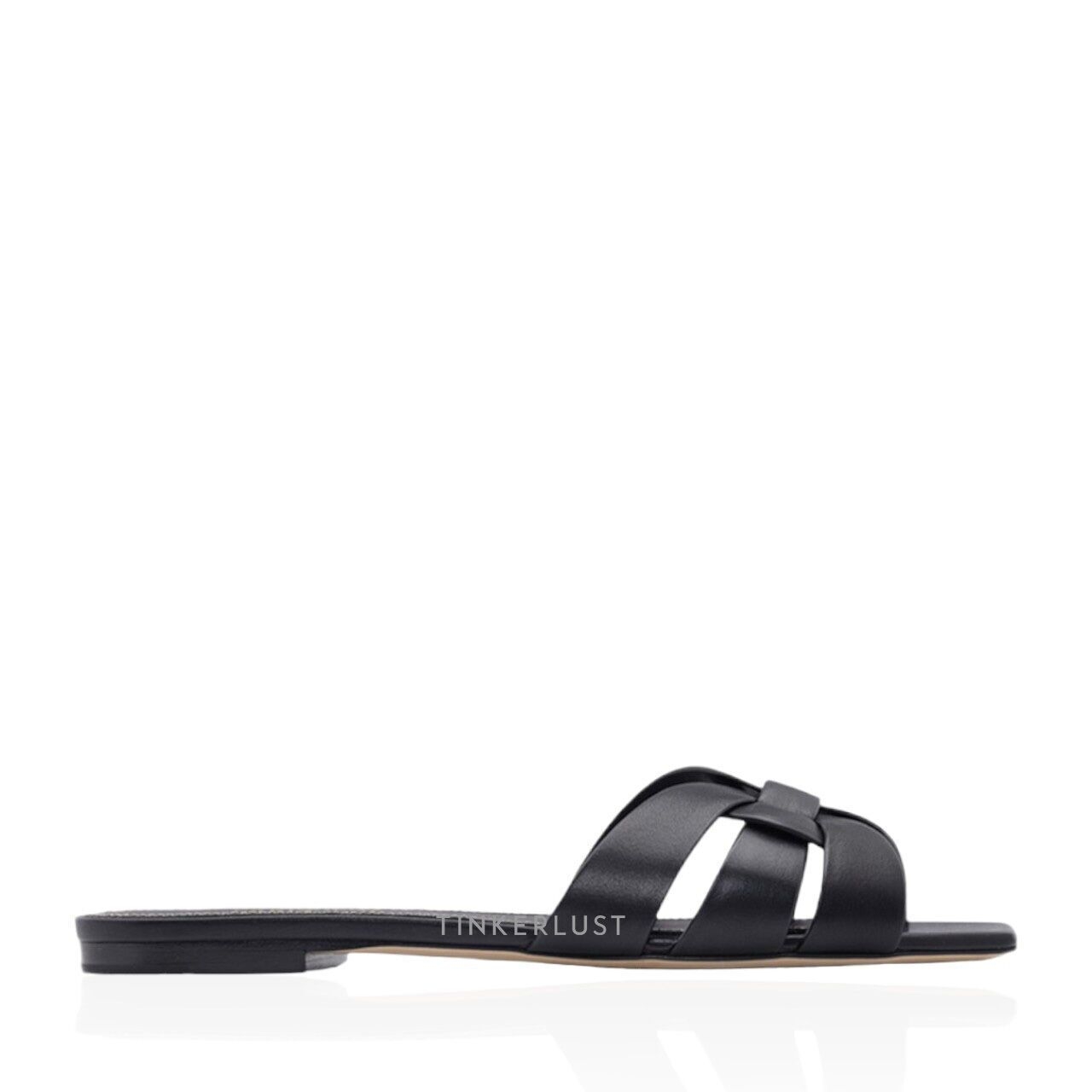Saint Laurent Nu Pieds Black Calfskin Sandals