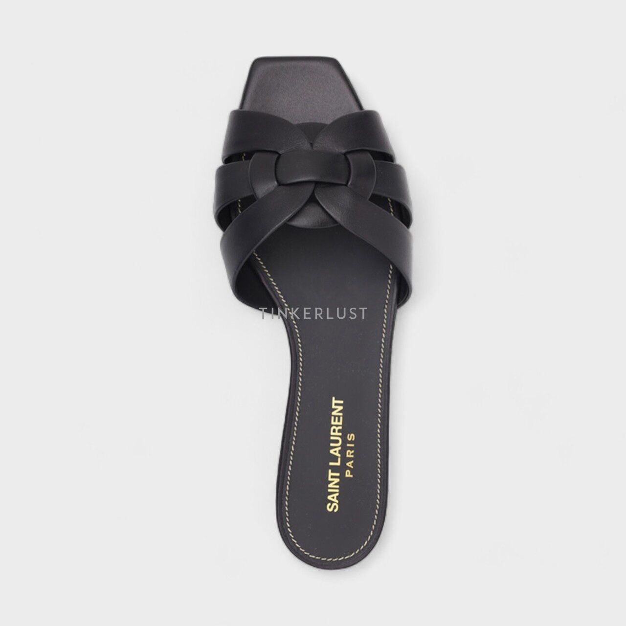Saint Laurent Nu Pieds Black Calfskin Sandals