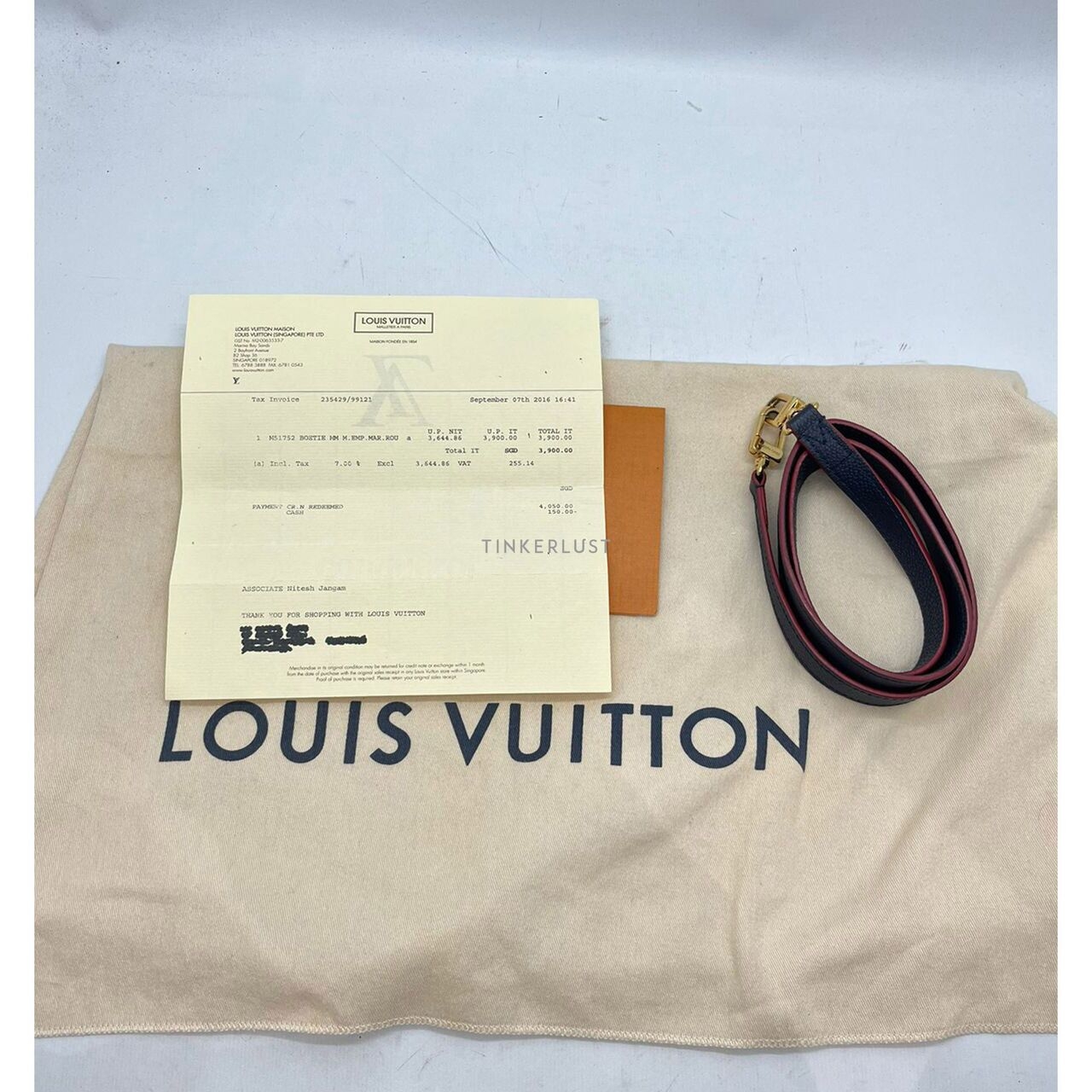 Louis Vuitton Boetie MM Empre Marine Rouge 2016 Tote Bag