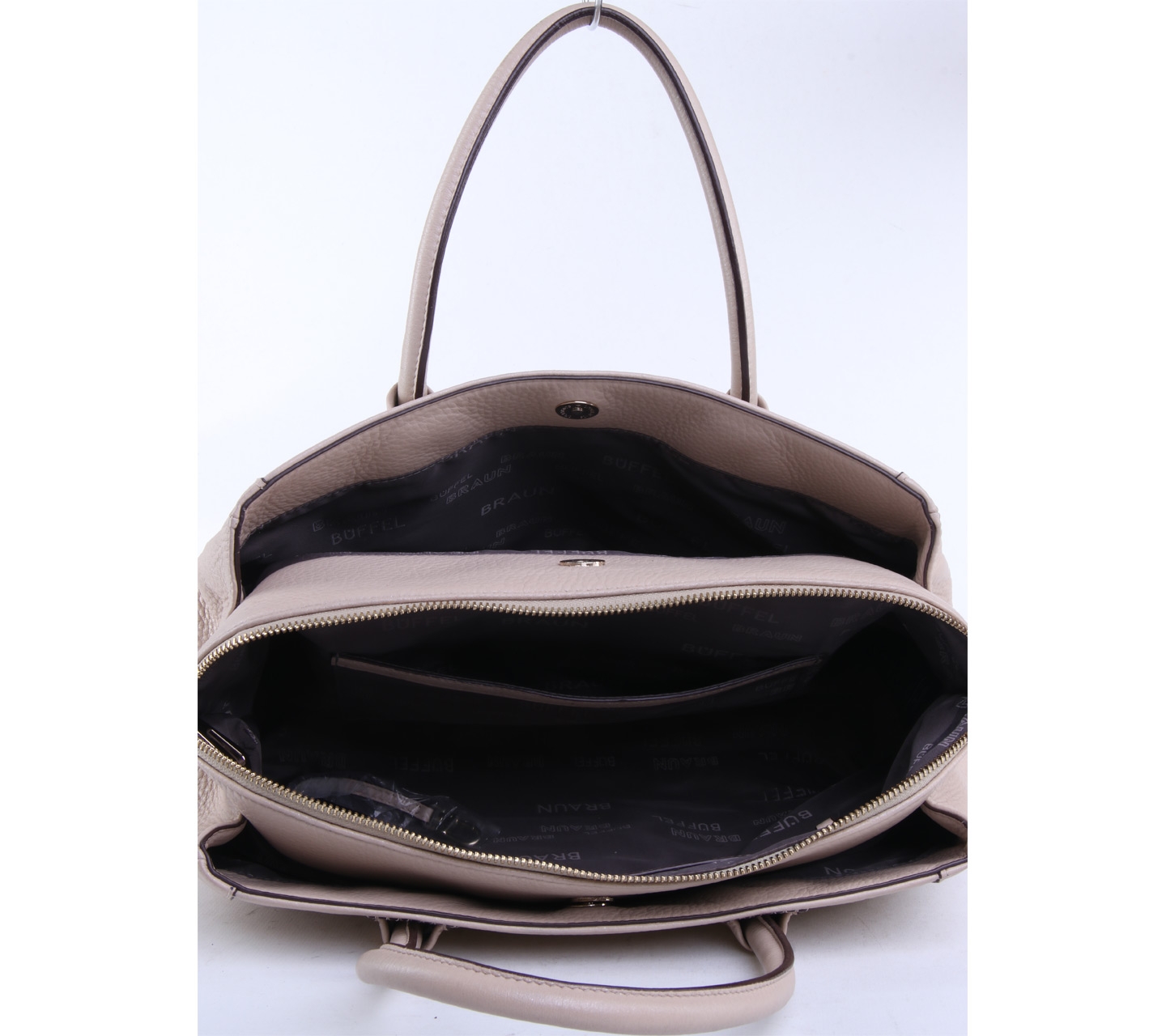 Braun Buffle Beige Leather Handbag