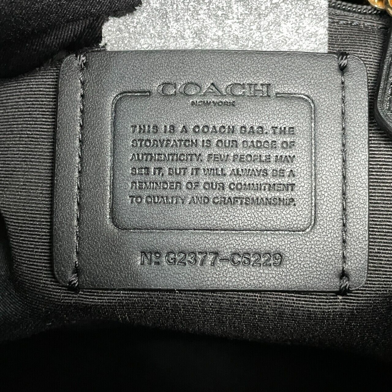 Coach C6229 Kacey Black Leather Satchel