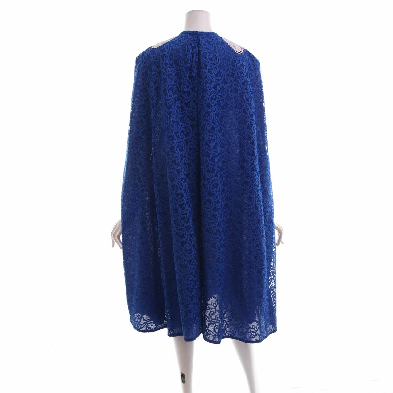 Febianihermaini Blue Lace Kaftan Midi Dress