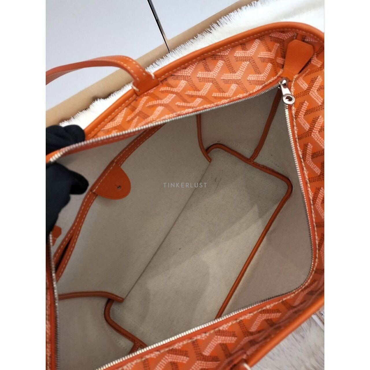 Goyard Artois in Orange 2018 Tote Bag