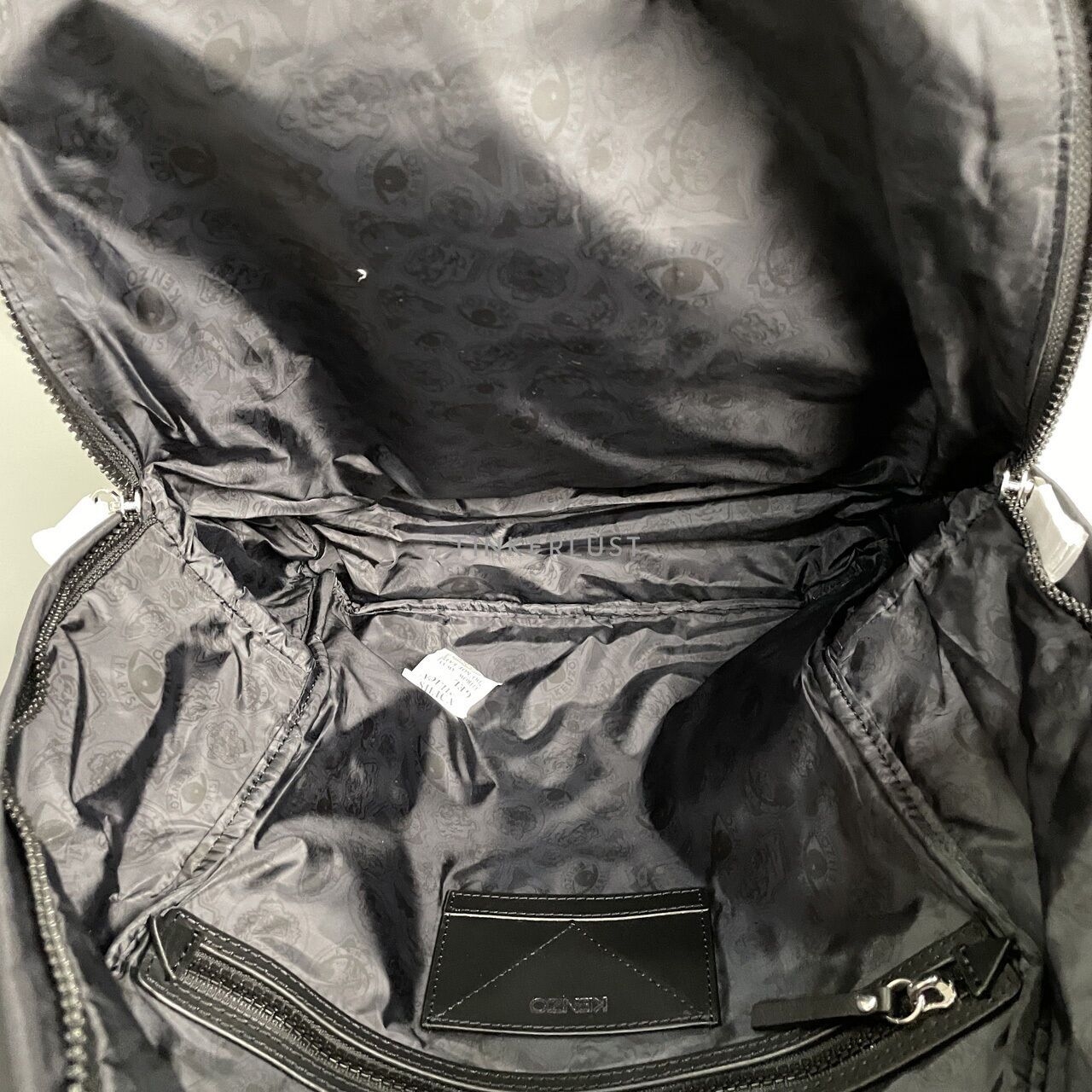 Kenzo Paris Black Logo Nylon Backpack