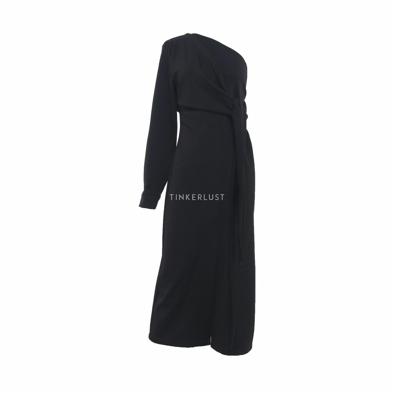 Suki The Label Black One Shoulder Midi Dress