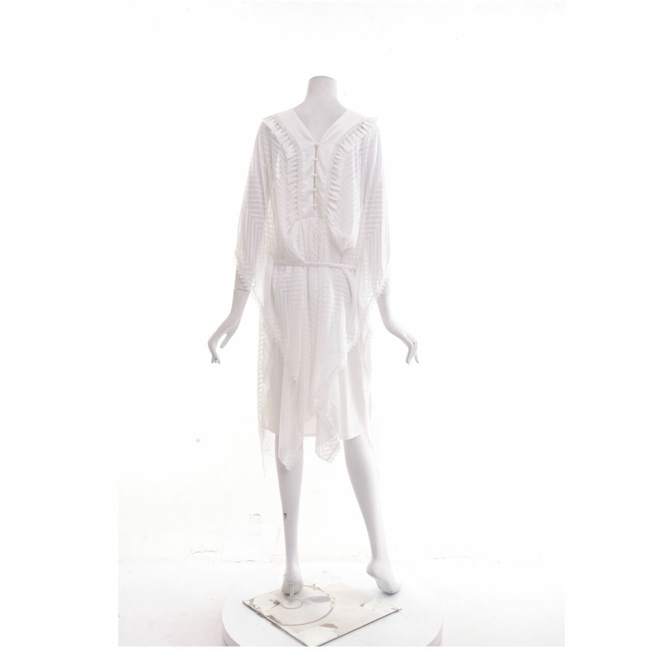 Reves Studio White Midi Dress