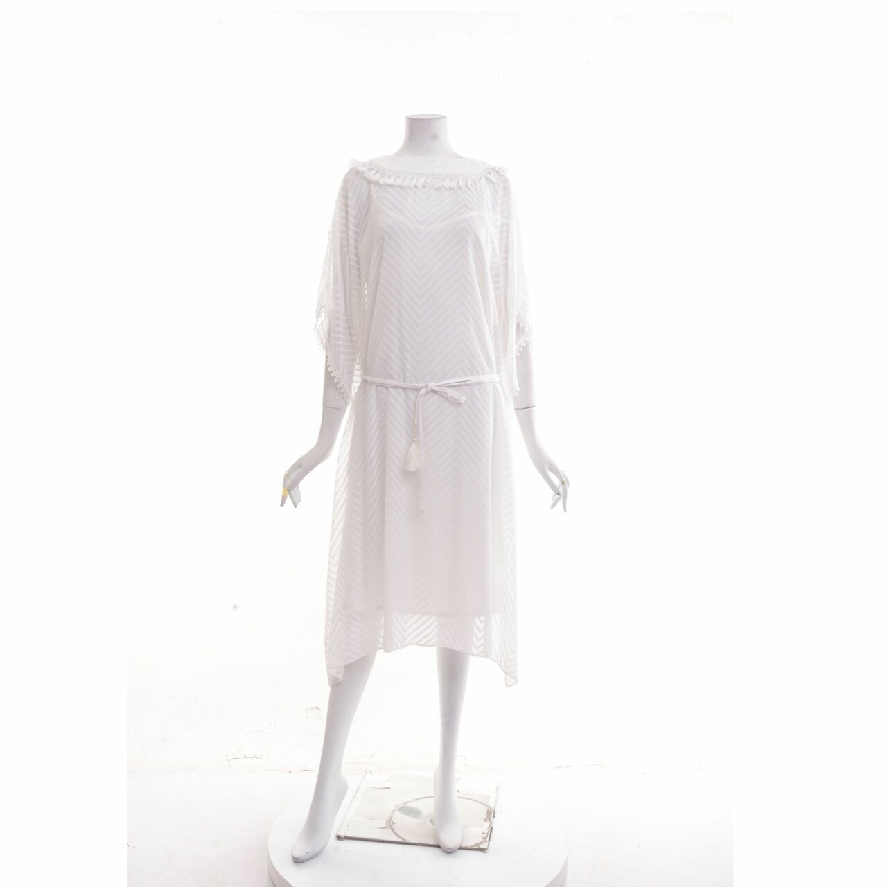 Reves Studio White Midi Dress