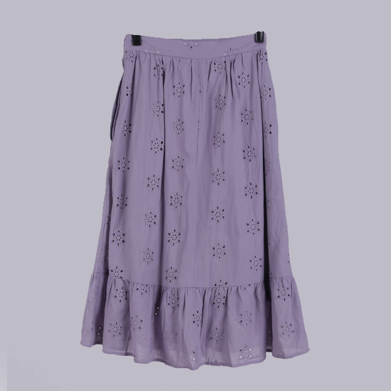 Chocochips Purple Midi Skirt