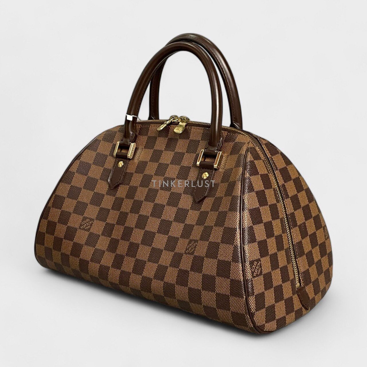 Louis Vuitton Damier Ebene Ribera MM Brown GHW Handbag