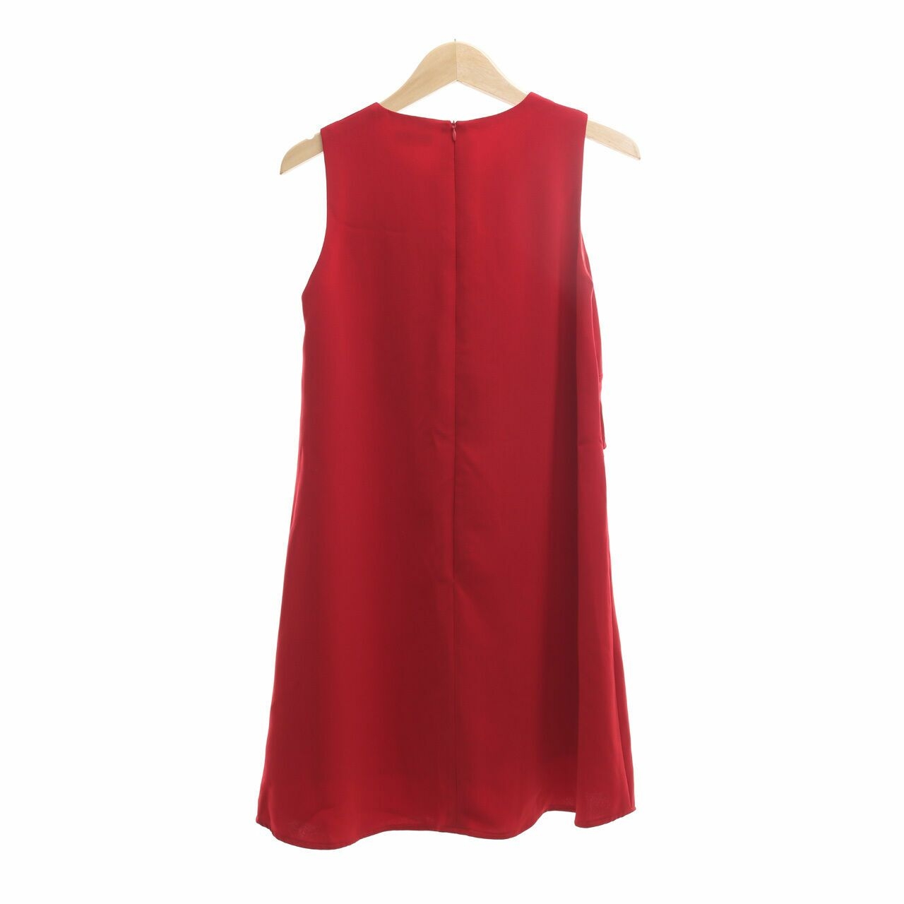 Plopherz Red Ruffle Mini Dress