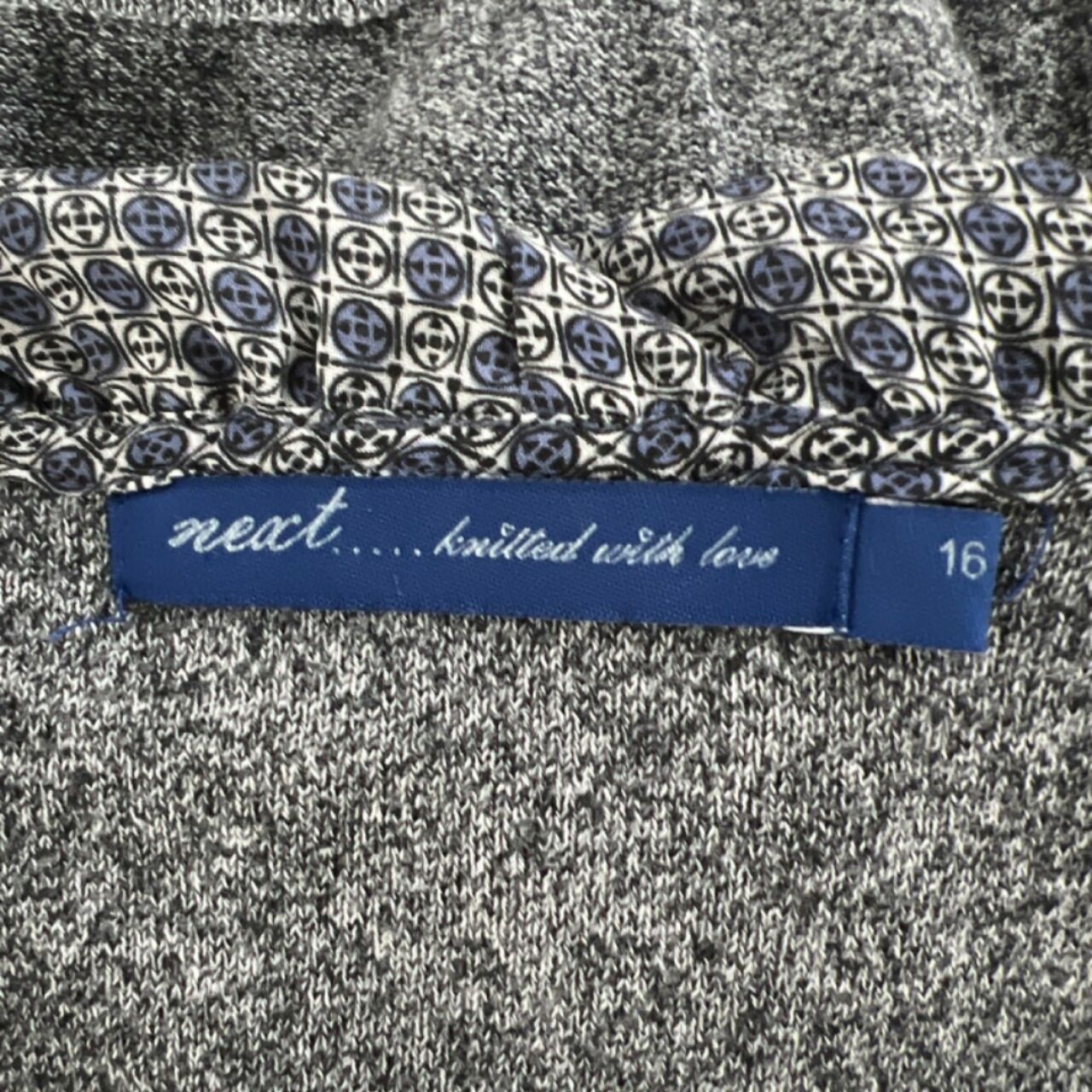 Next Grey & Blue Knit Blouse