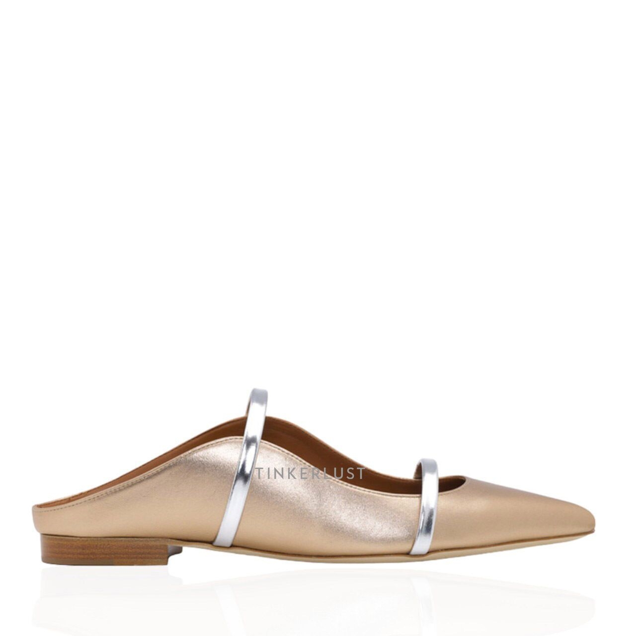 Malone Souliers Maureen Mules Gold/Silver Sandals