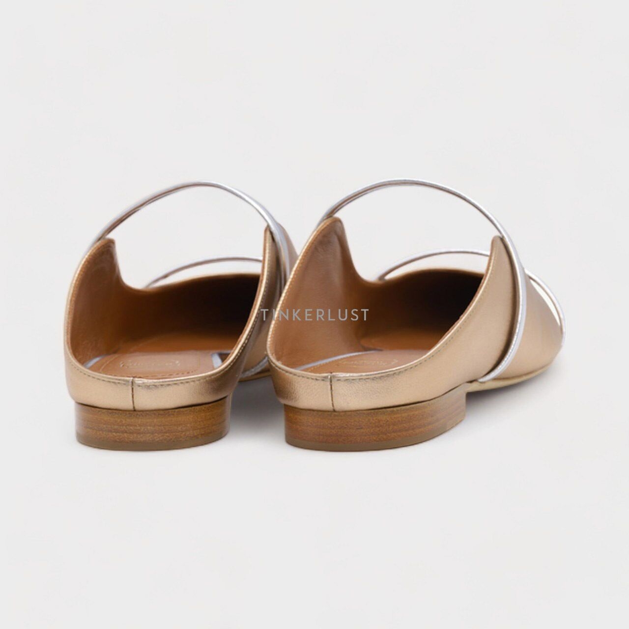 Malone Souliers Maureen Mules Gold/Silver Sandals