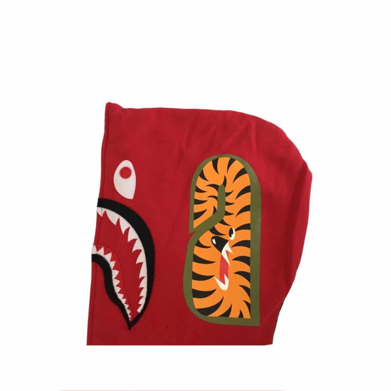 A Bathing Ape Red Shark Zip-up Jacket