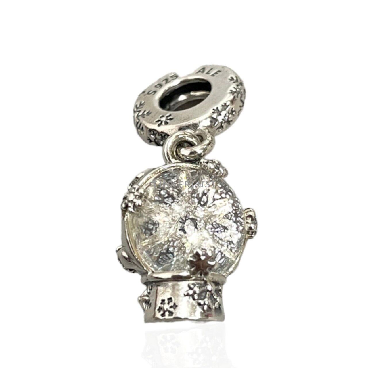 Pandora Snowglobe Sterling Silver Dangle Charm Jewelery
