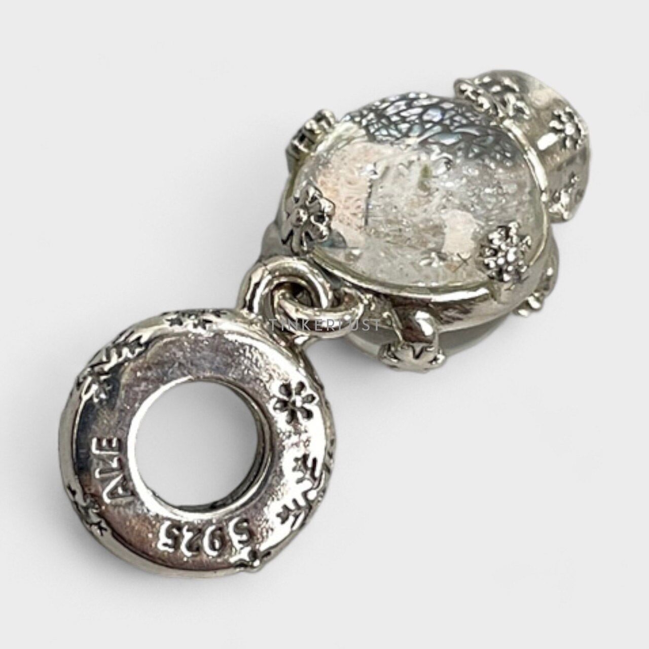 Pandora Snowglobe Sterling Silver Dangle Charm Jewelery