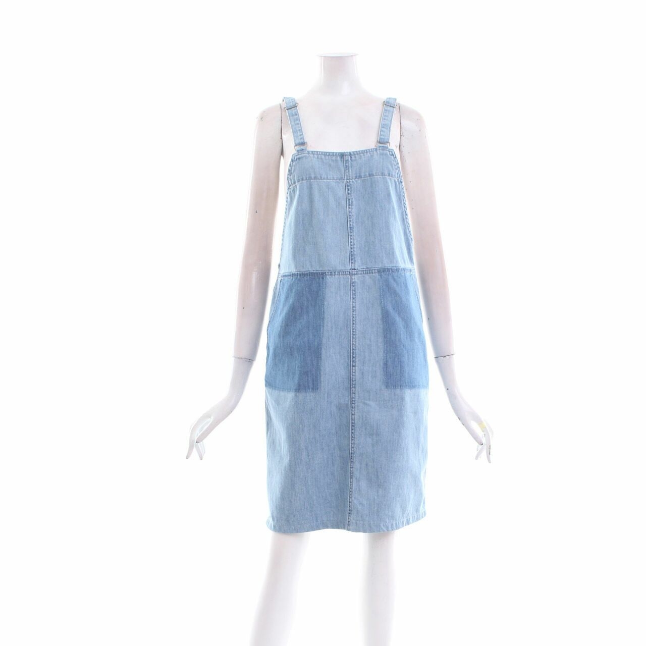 Bossini Blue Overall Midi Dress