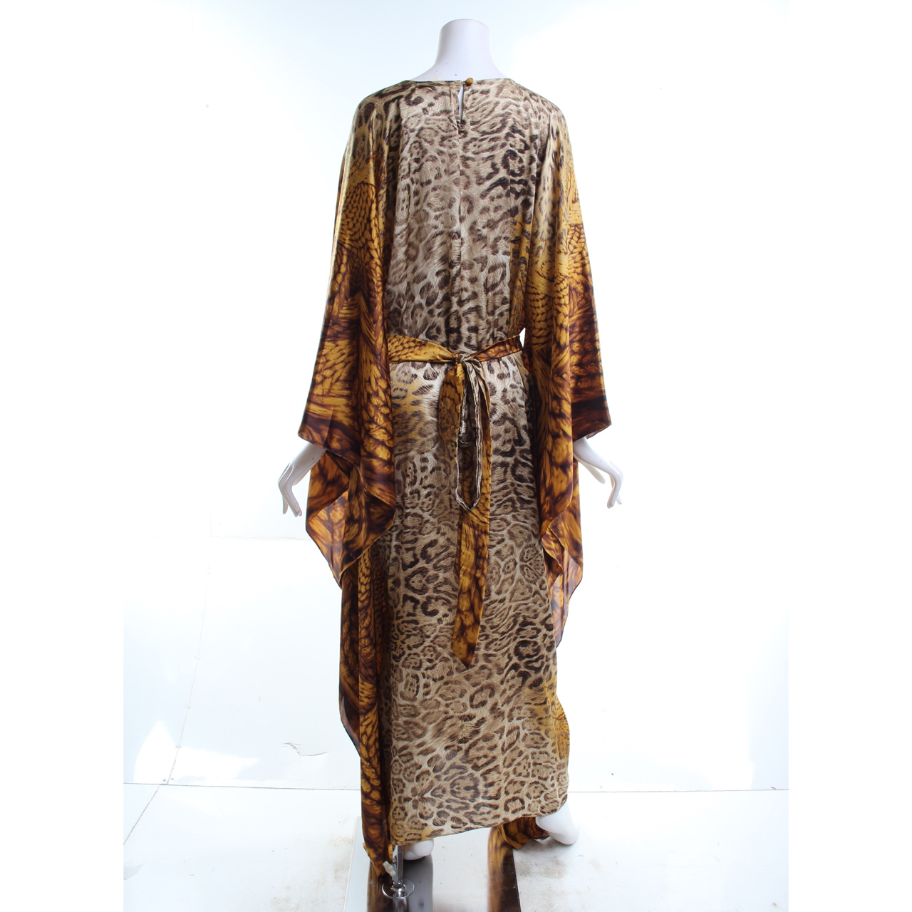 Savanna Brown Leopard Long Dress