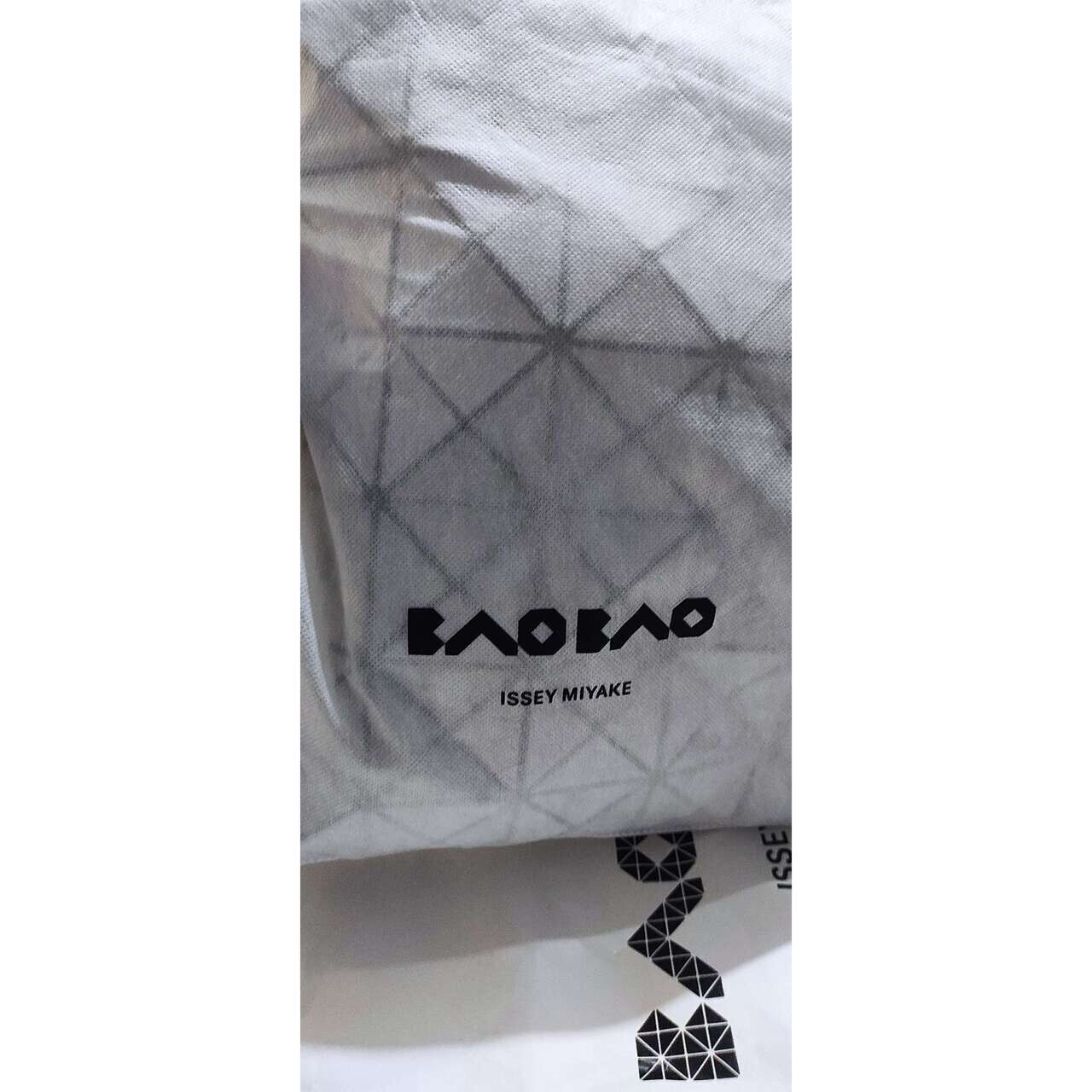Bao Bao Issey Miyake Silver Geometric Tote Bag