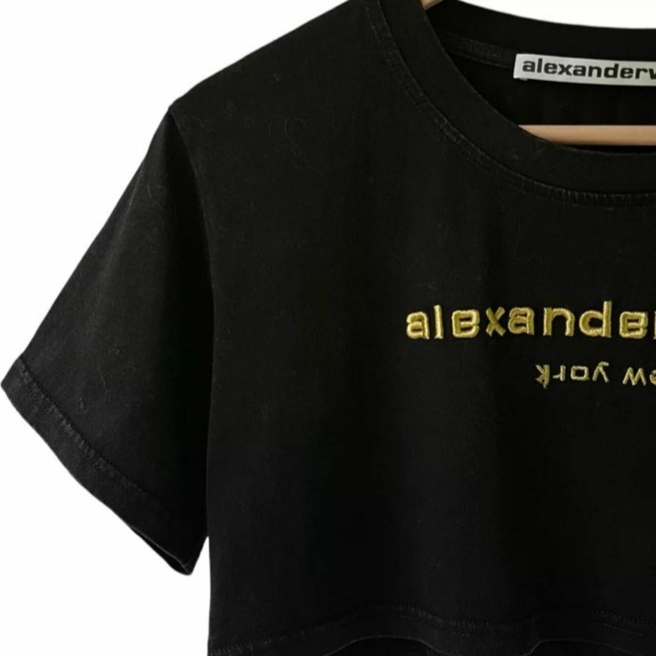Alexander Wang Black Plaid Tshirt