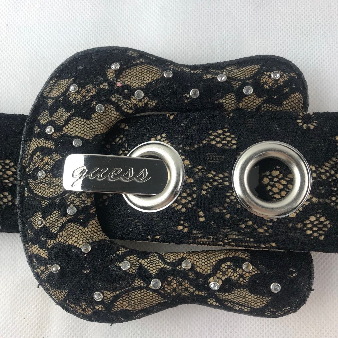 Guess Lace Belt with Large Buckle