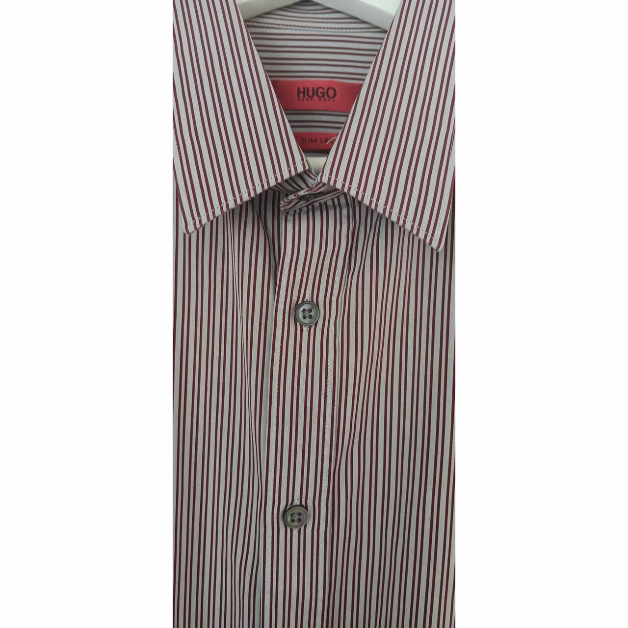 Hugo Boss Brown & Grey Stripes Shirt