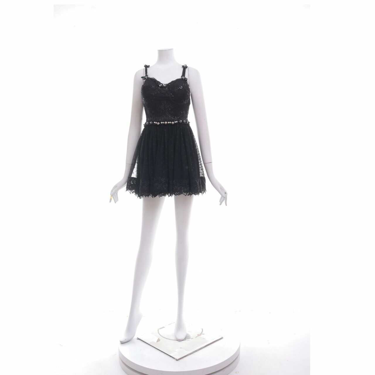 Luire By Raden Sirait Black Mini Dress