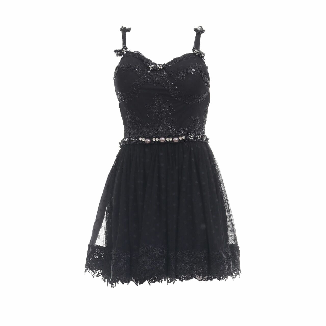 Luire By Raden Sirait Black Mini Dress