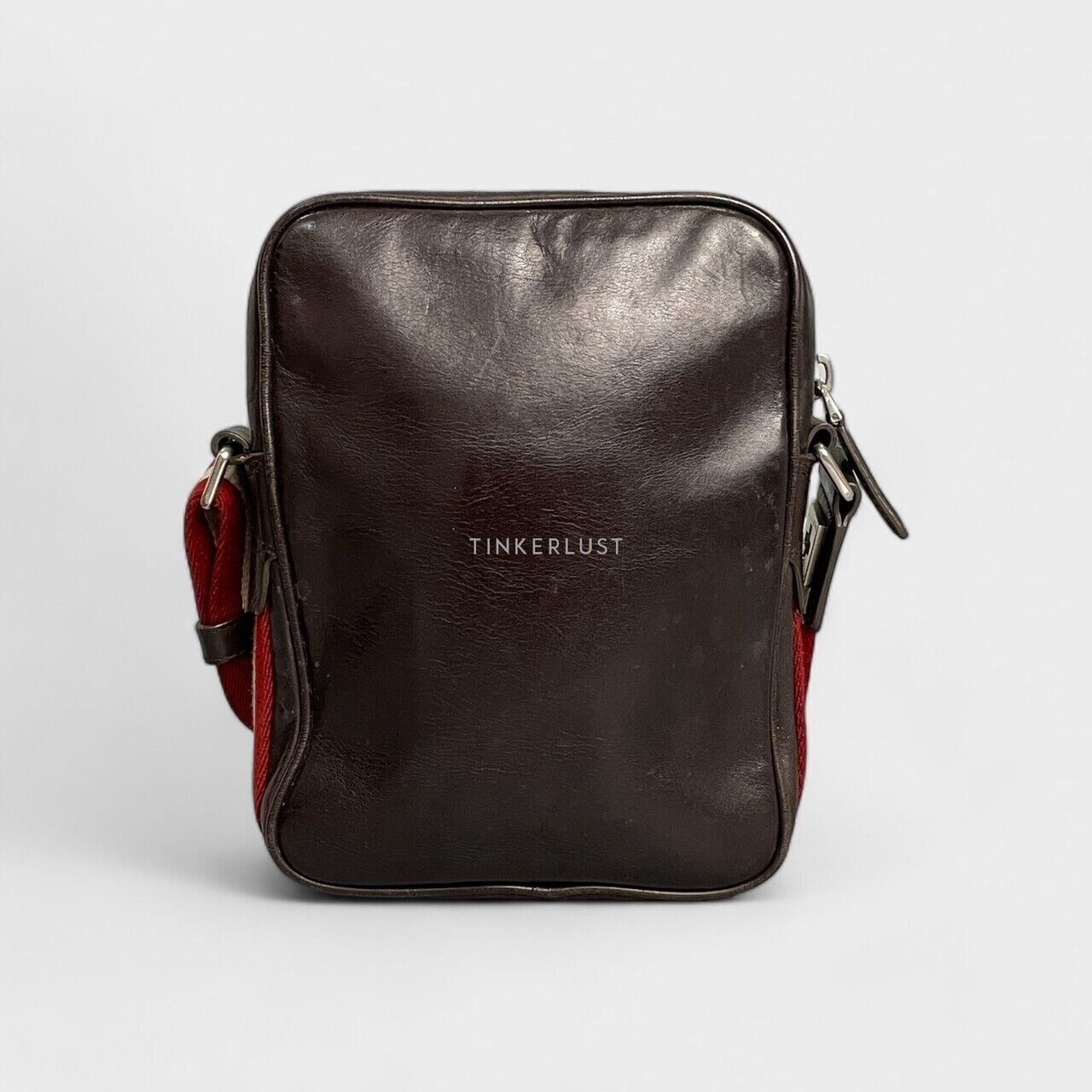 Bally Tabello-SM Dark Brown Leather Sling Bag