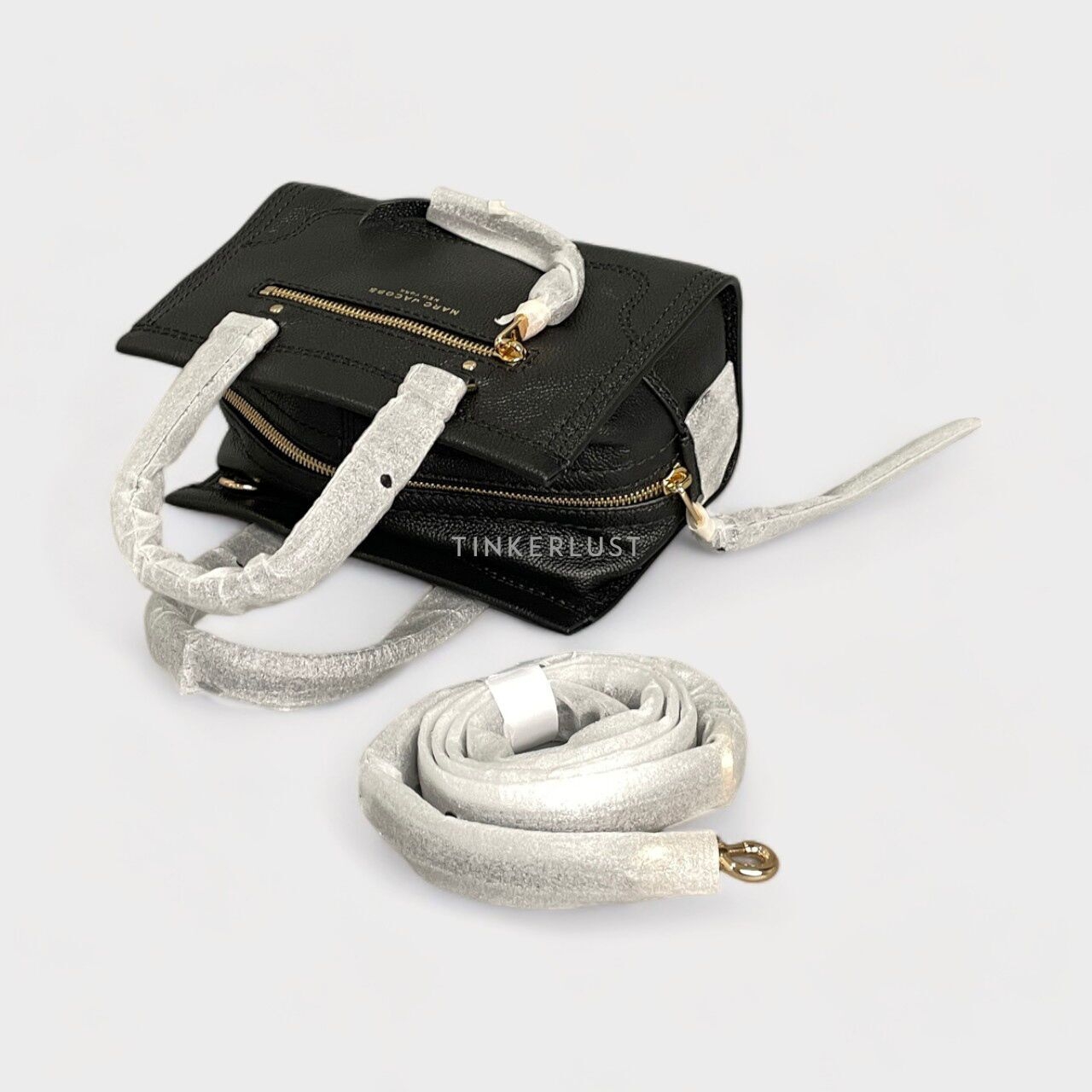 Marc Jacobs M0015022 Mini Cruiser Black Leather Satchel