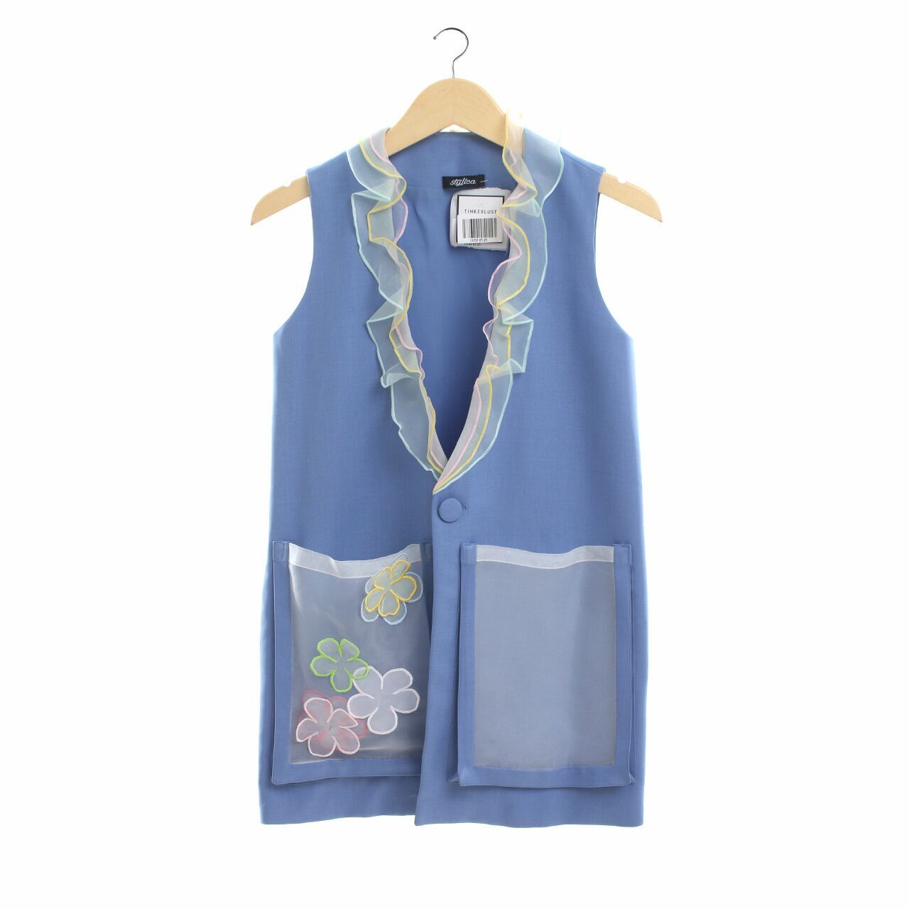 Stylica Blue Floral Vest