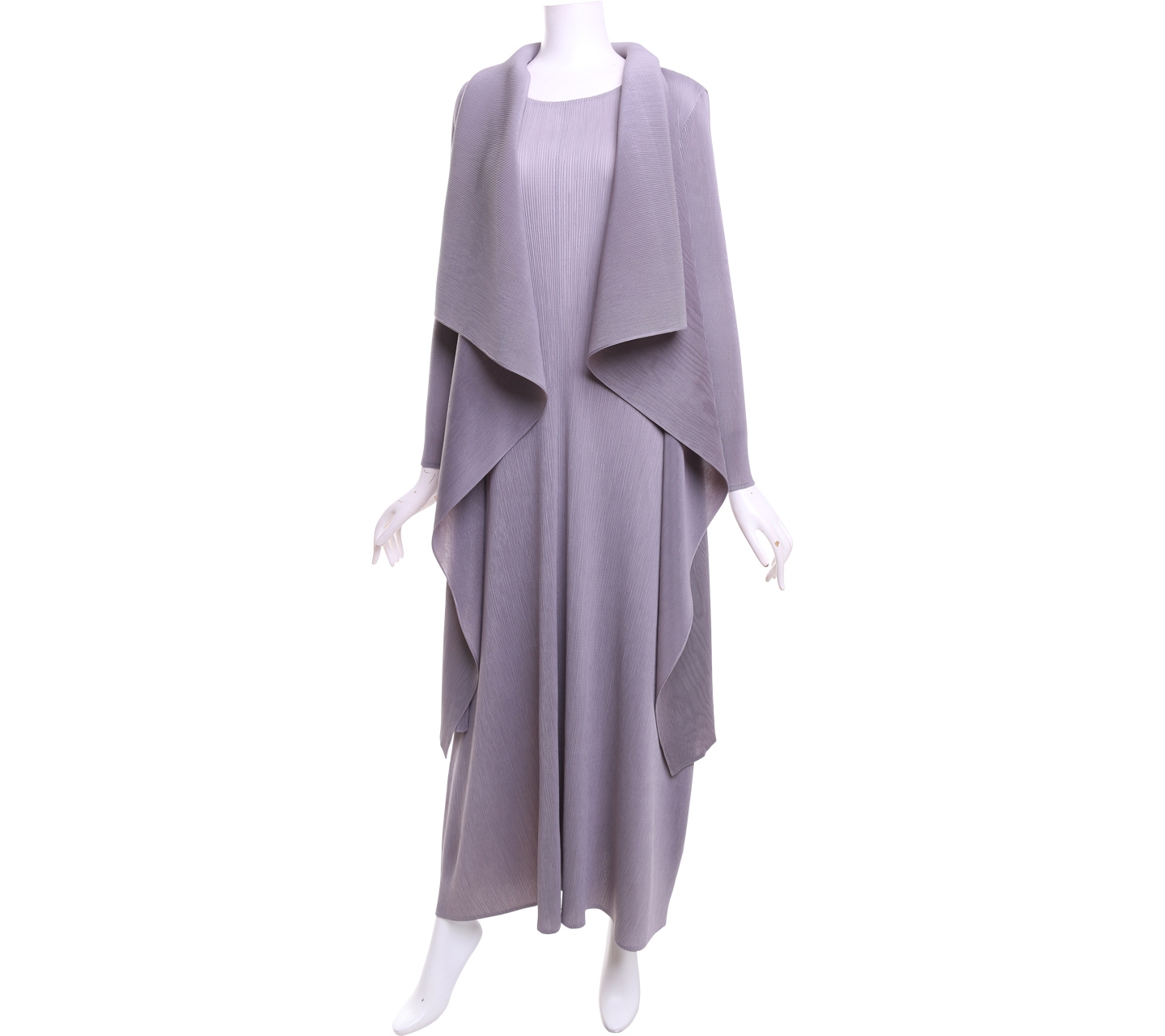 M.H.D.S Grey Pleated Dress with Outer Two Piece