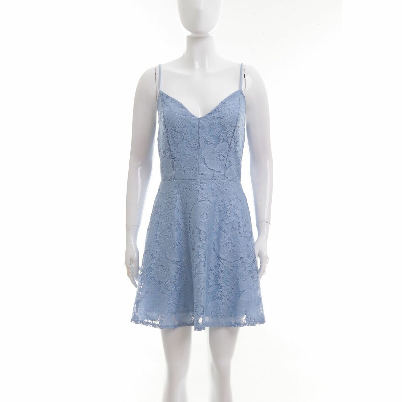 Charlotte Russe Blue Lace Mini Dress