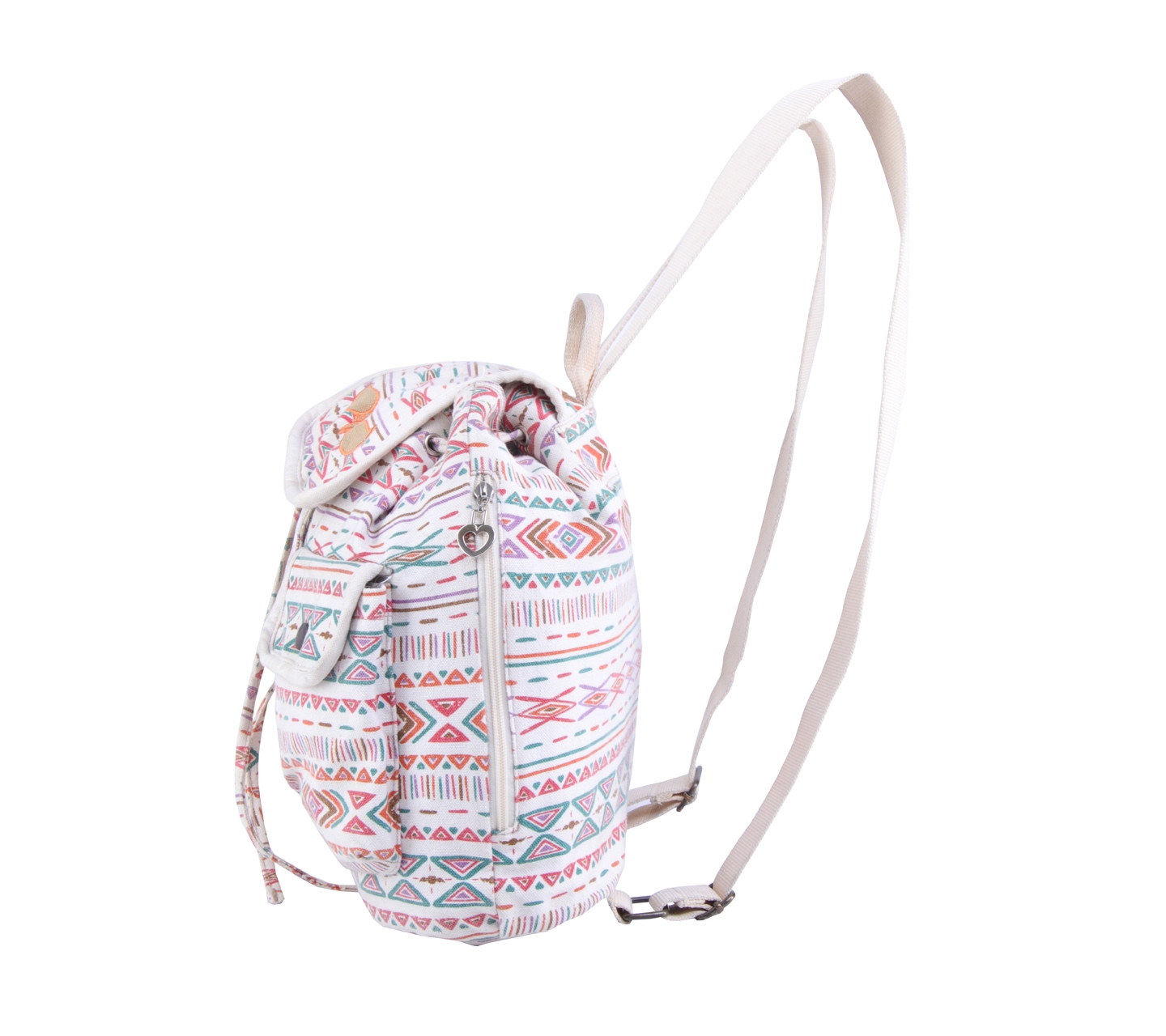 Surfer Girl Cream Patterned Backpack
