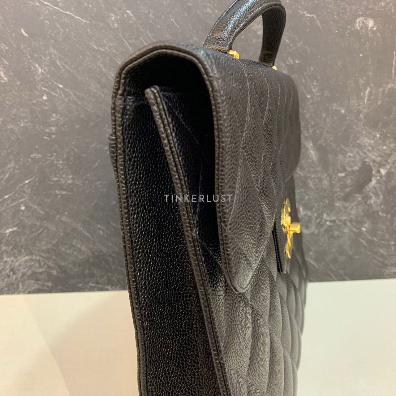 Chanel Briefcase Caviar Black 24k GHW #5 Handbag