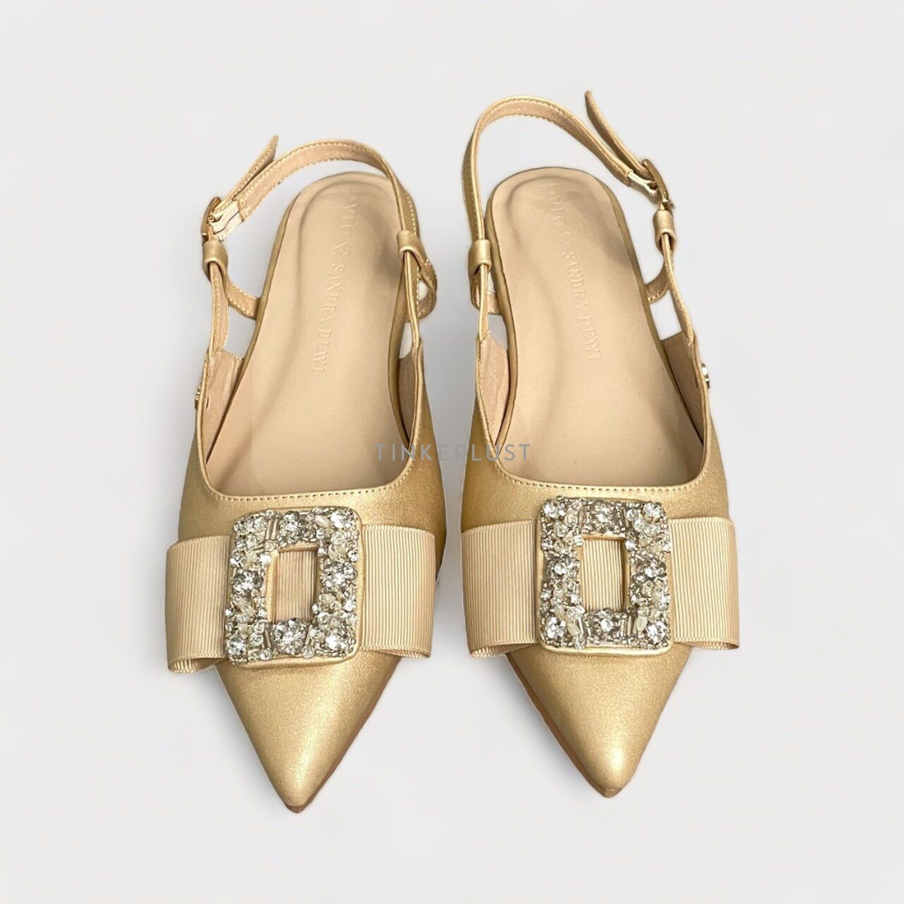Pvra Gold Sandals