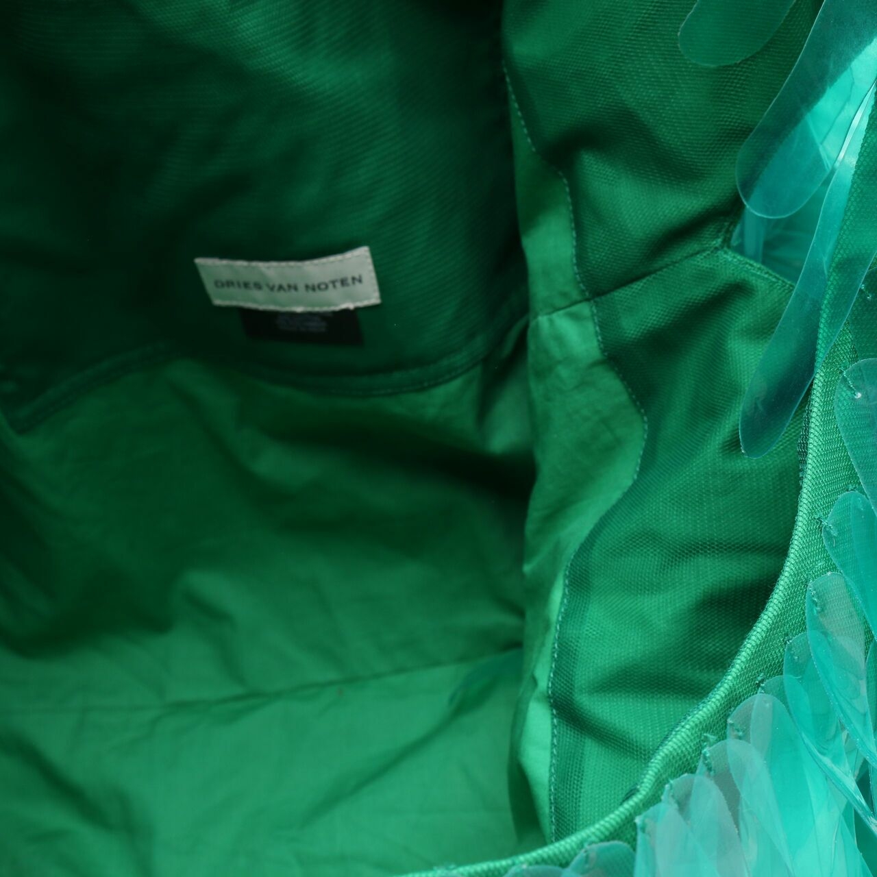 Dries Van Noten Green Tea Shoulder Bag