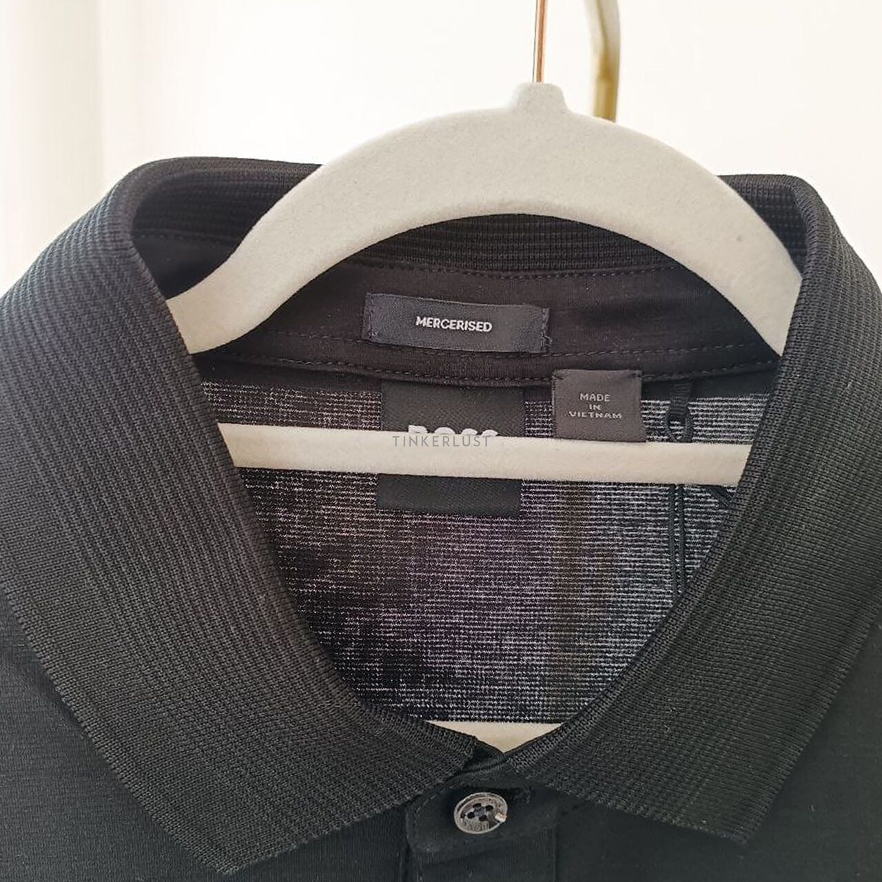 Hugo Boss Polo Shirt Parlay Jersey Mercerised in Black T-Shirt