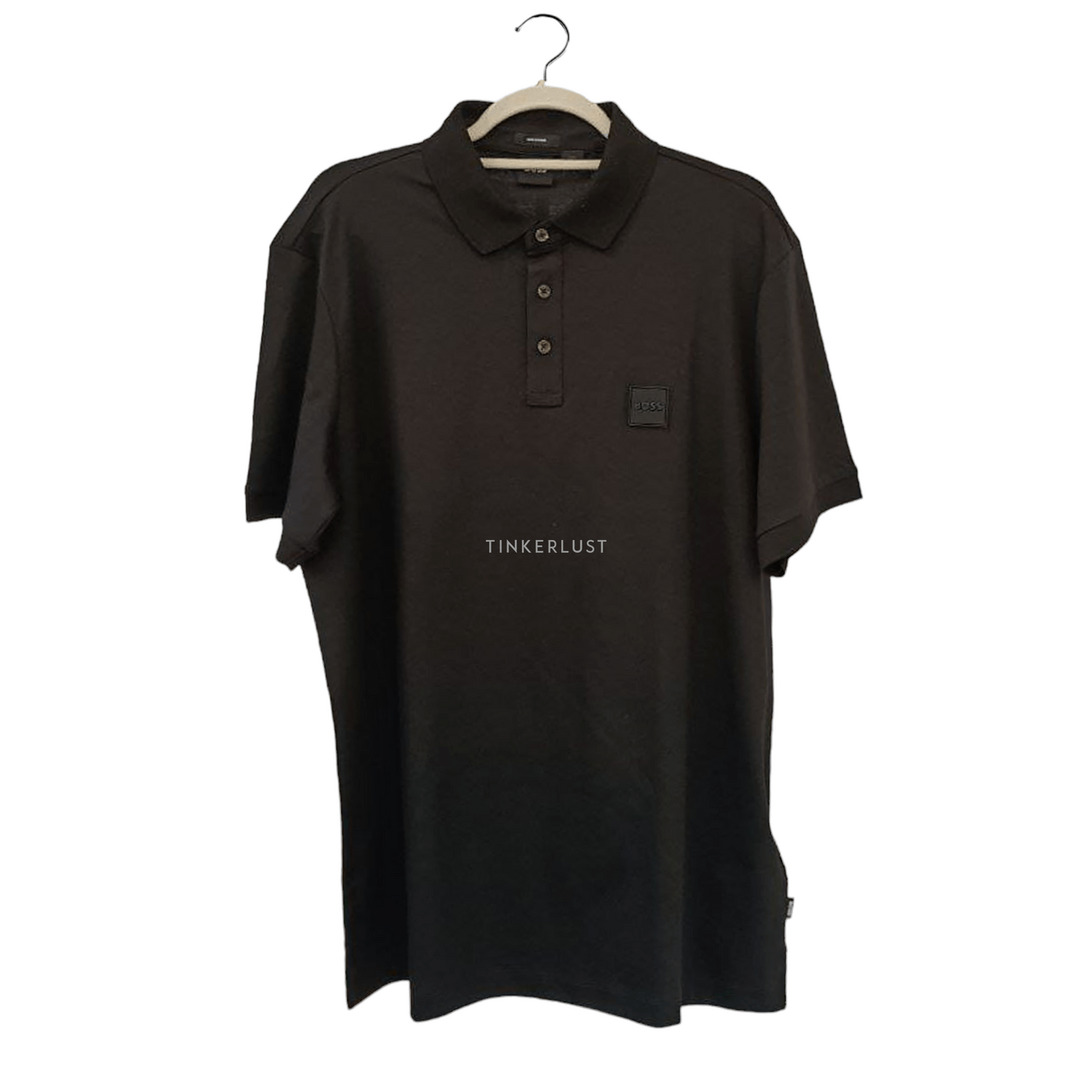 Hugo Boss Polo Shirt Parlay Jersey Mercerised in Black T-Shirt