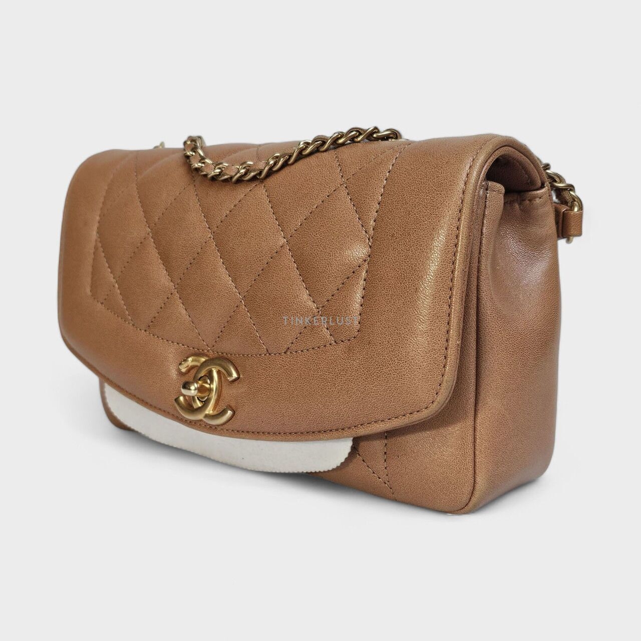 Chanel Diana Camel GHW Shoulder Bag