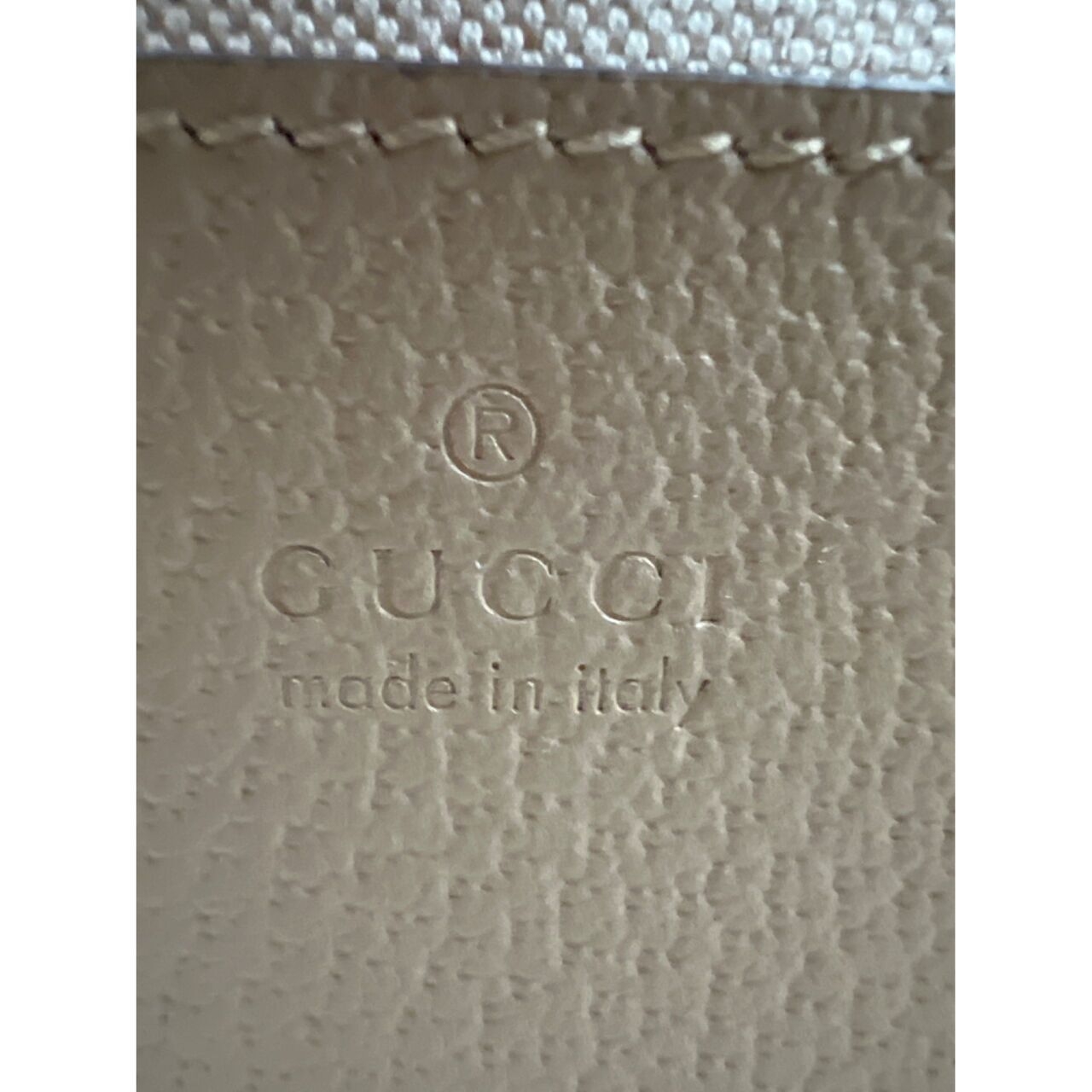 Gucci Horsebit 1955  GG Supreme Beige Sling Bag