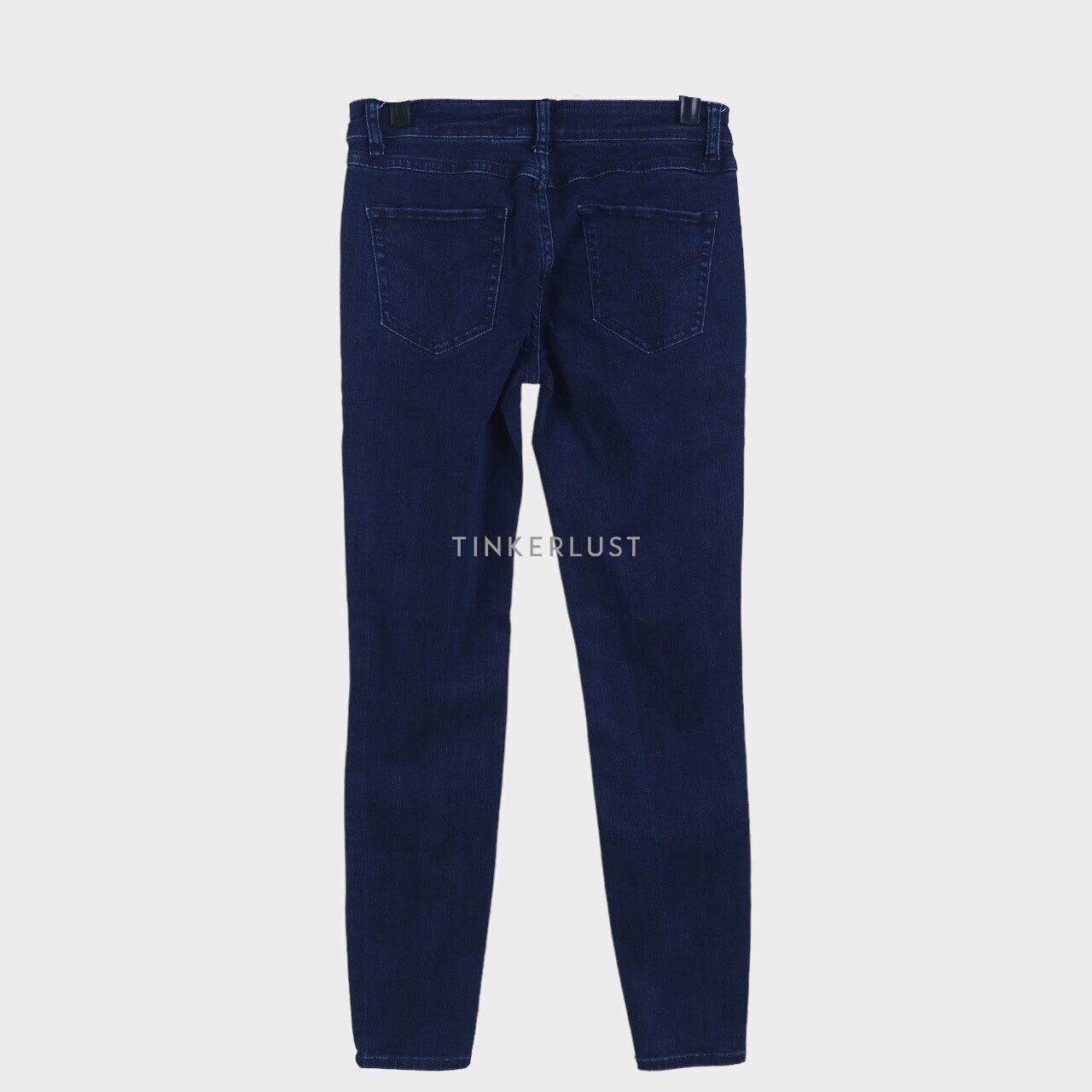 Giordano Dark Blue Mid Rise Slim Tapered Jeans Long Pants