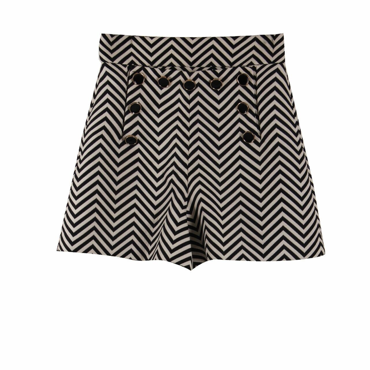 Jaspal Black & White Stripes Short Pants