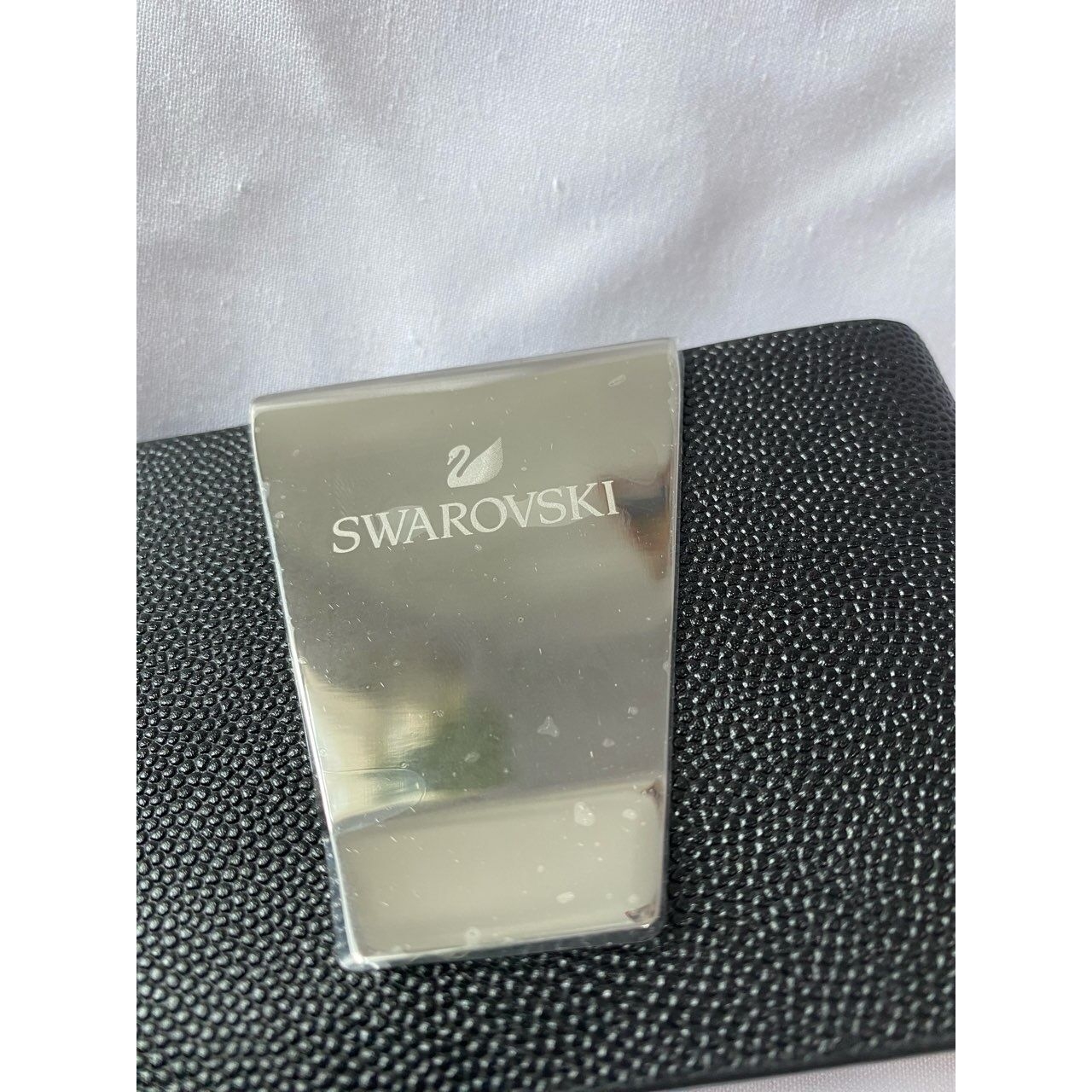 Swarovski Black Card Holder Money Clip Wallet