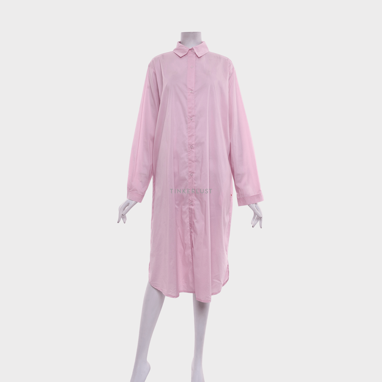 trick tricky Soft Pink Midi Dress