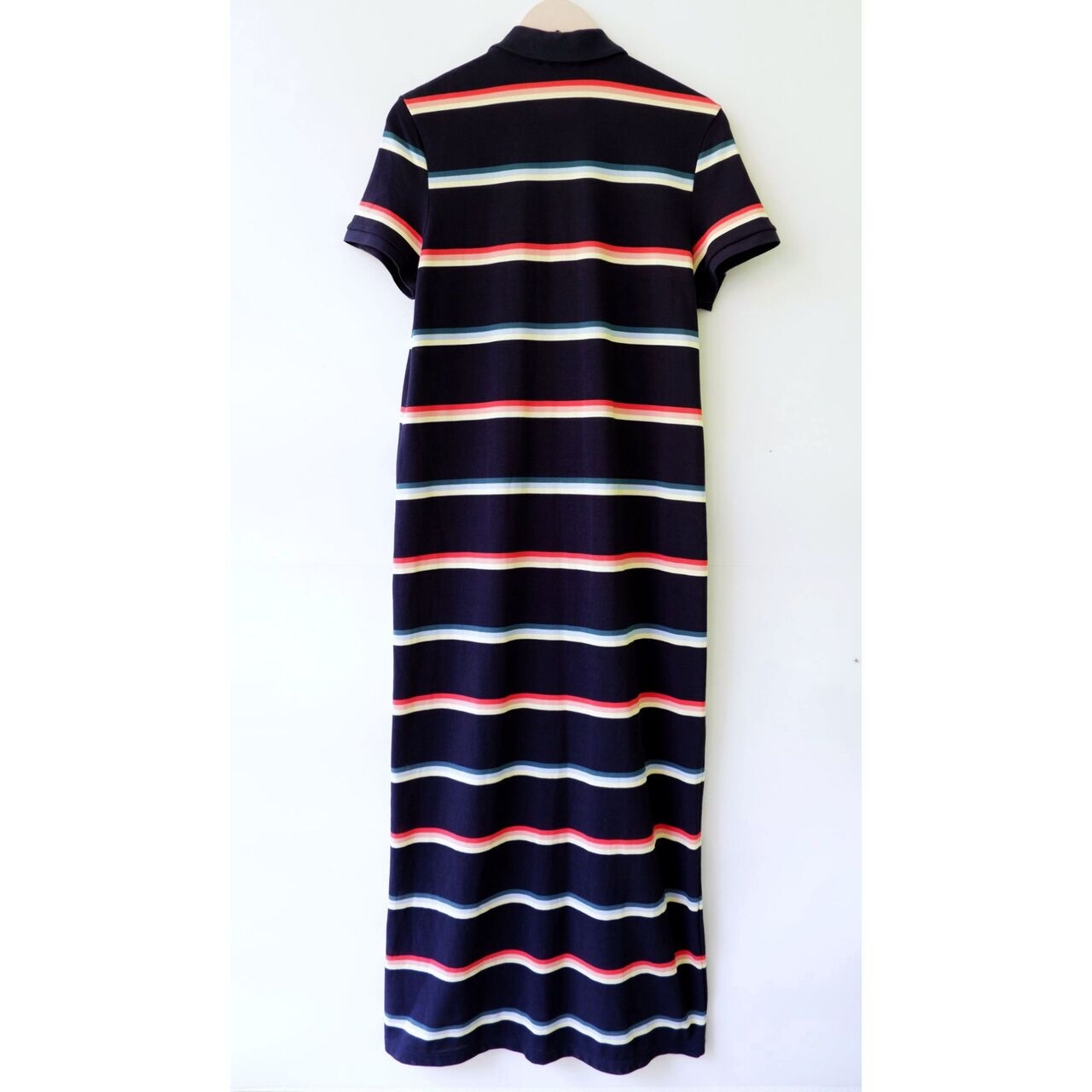 Lacoste Dark Blue Stripes Long Dress