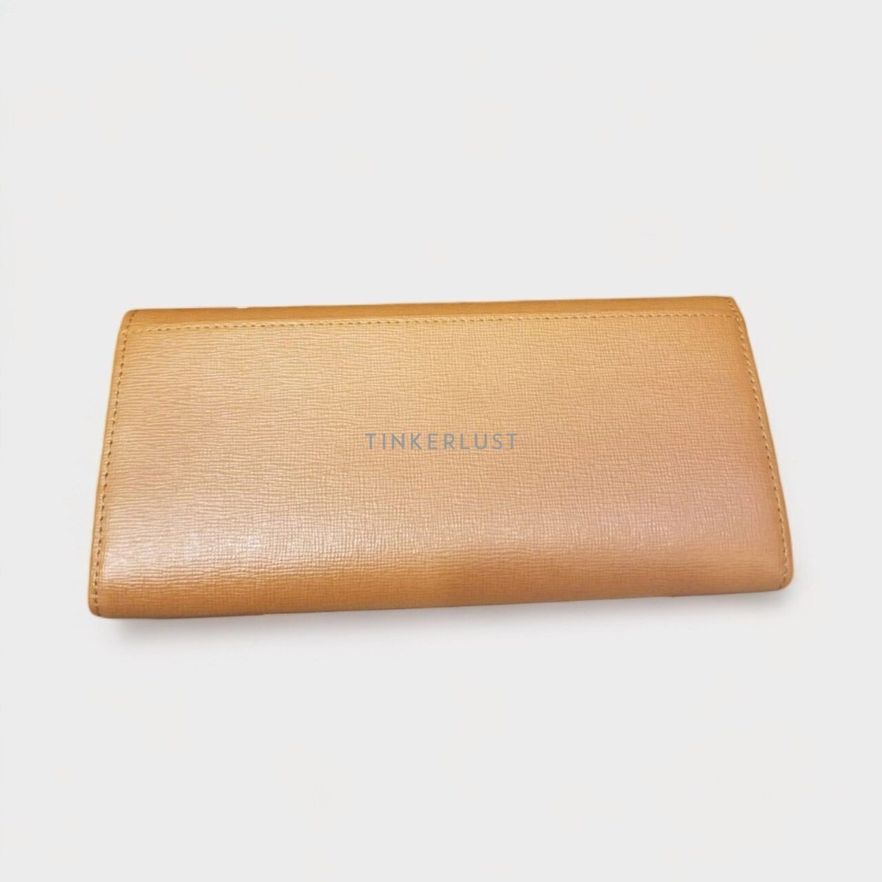 Furla Bifold Continental Tan Leather Wallet